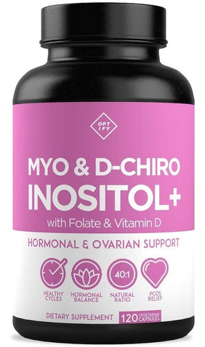 Optify Inositol Soporte Hormonal Y Ovarico 120 Capsulas