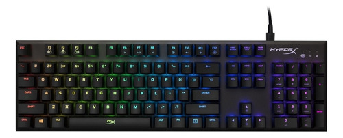 Teclado Mecânico Gamer Alloy Fps Rgb Us Hx-kb1ss2-us Hyperx Cor de teclado Preto Idioma Inglês US