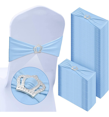 Vitalcozy 100 Bandas De Licra Para Silla Con Hebilla De Coro