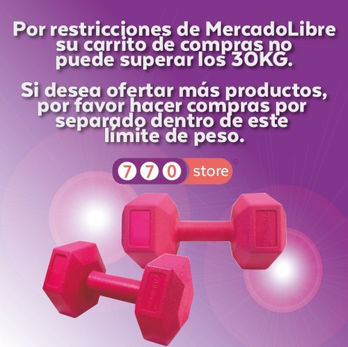 Mancuerna 3kg Diseño Calidad Pvc Gym Fabrica 770store