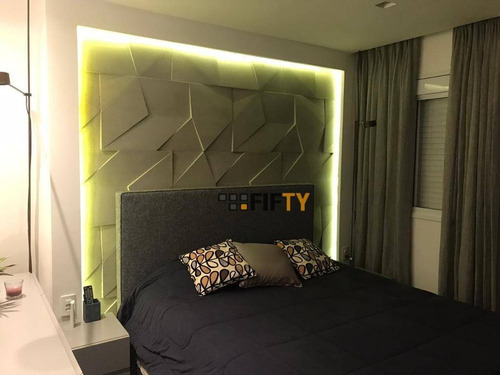 Apartamento Com 1 Dormitório Para Alugar, 66 M² Por R$ 6.500,00/mês - Brooklin - São Paulo/sp - Ap41330