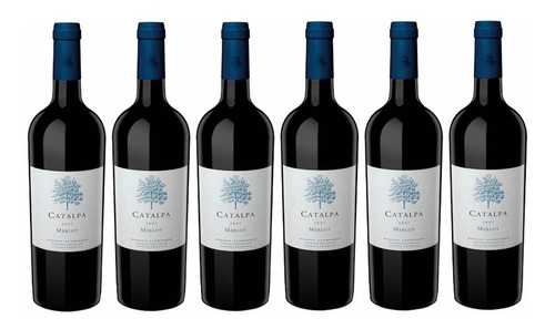 Vino Catalpa Merlot Caja 6x750ml Bodega Atamisque