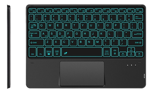 A teclado Táctil Retroiluminado Bluetooth En Español Para