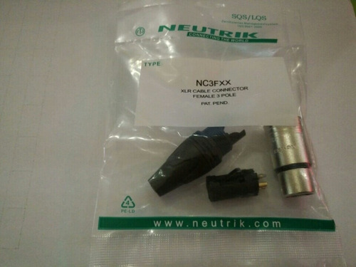 Kit 10 Conector Plugs Xlr Neutrik (5 Macho E 5 Fêmea)