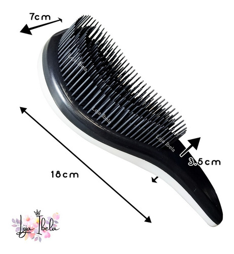 Imagem 3 de 5 de Escova Mágica Desembaraça Dtangler Tipo Tangle Tezzer Bela