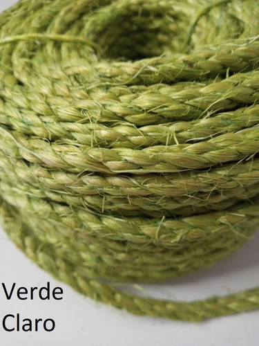 Corda Sisal Colorida 6mm Artesanato Arranhador Gato 70metros