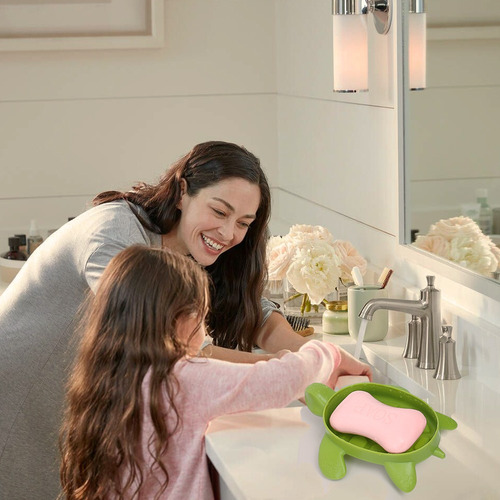 Cute Turtle Soap Tray, Caixa De Sabão Portátil Para Drenagem