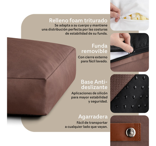 Cama Perro Chico Colchoneta Foam Mascota Esquimal Pets