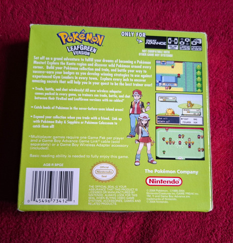 Pokémon Leafgreen Version Nintendo Game Boy Advance Físico (Usado)