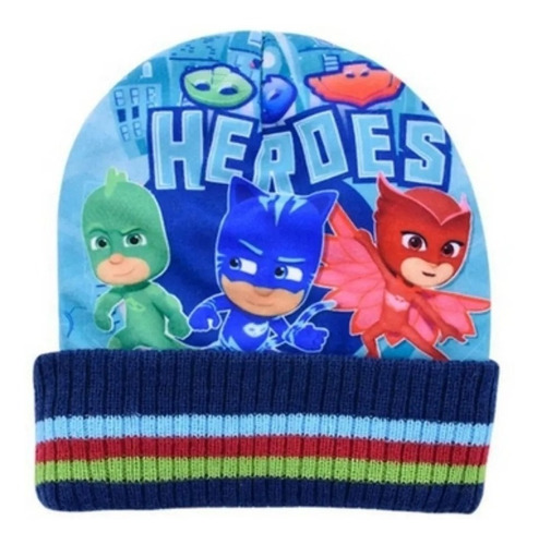 Gorro Tejido Footy Pj Mask Gecko Heroes En Pijamas Funny 