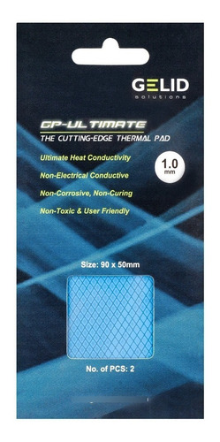 Imagen 2 de 3 de 2x Pad Térmico Gelid Gp-ultimate Tp-vp04-b 15w 90x50x1,0mm