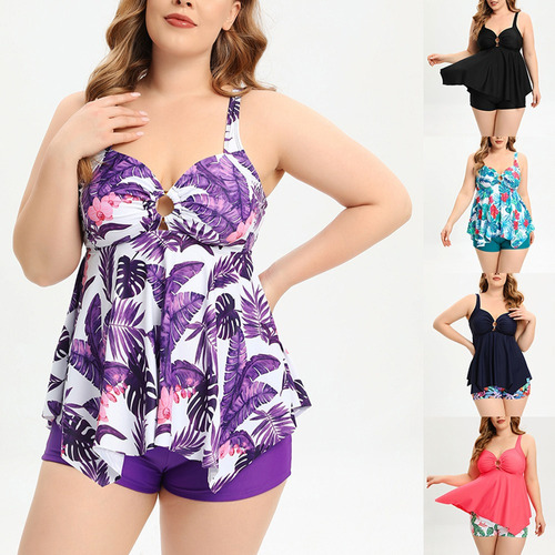 Traje De Baño Tankini De Dos Piezas Para Mujer