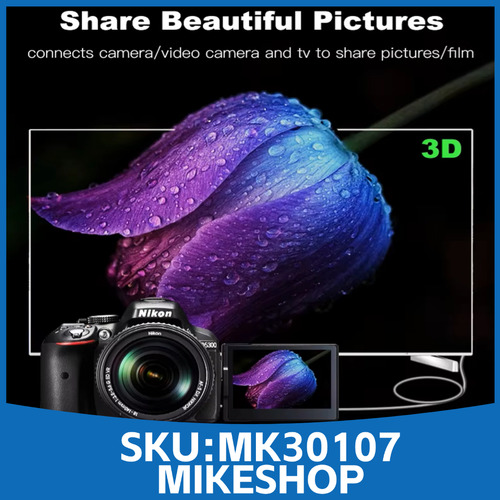 Cable Micro Hdmi A Hdmi Macho A Macho 4k @60hz 300cm / Mike