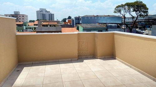Cobertura Com 2 Dormitórios À Venda, 90 M² Por R$ 320.000 - Vila Camilópolis - Santo André/sp - Co2468