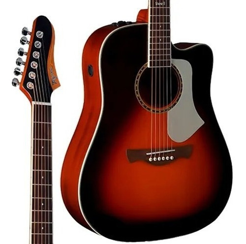 Violão Tagima Swell Eq Eletro Acustico Honey Burst Cutway