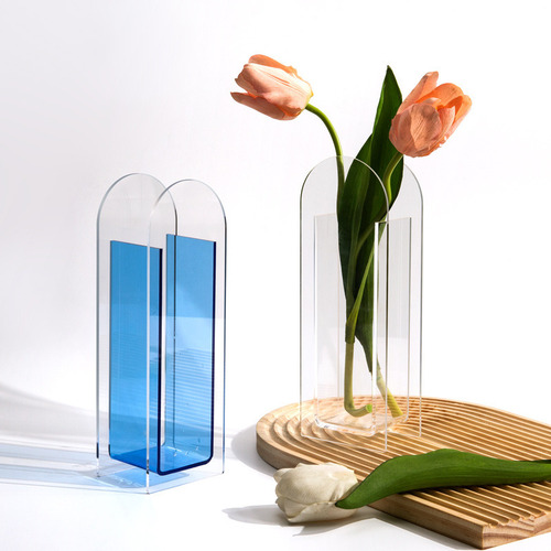 Vaso Transparente Acrílico Estilo Simples Decoração De Casa