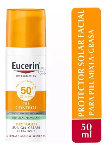 Eucerin Gel-crema Oil Control Toque Seco Solar Fps 50+