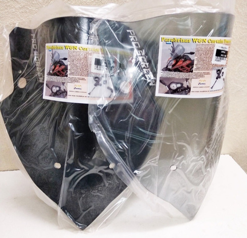 Imagen 5 de 5 de Parabrisas Moto Yamaha Mt 03 + Soportes Gratis Color Negro