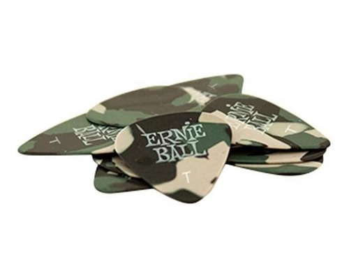 Pack De 12 Uñetas Ernie Ball 9221 12 Camouflage T