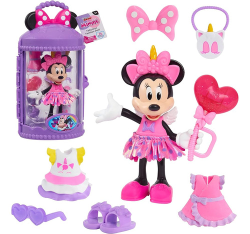 Solo Juega Minnie Mouse Fabulouse Fashion Doll Unicorn Fanat