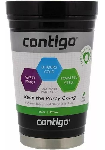 Combo 3 Vaso Contigo  Cervecero Termico Party Cup