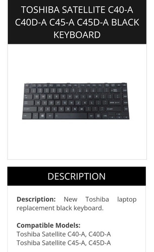 Teclado Para Toshiba C45