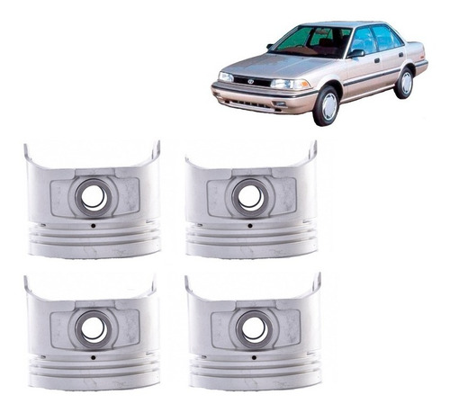 Set De Pistones 0,5 Para Toyota Corolla 1.3 2e 1988 1992