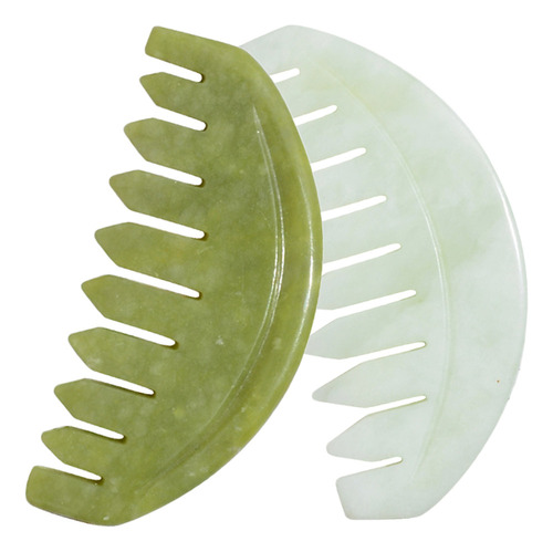 Masajeador Meridians Jade, Peine De Masaje Para Cabello, 2 U