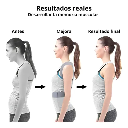 Faja Corrector Postura Espalda Hombros Ajustable Invisible