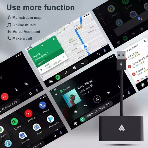 ` Adaptador Conversor Sem Fio Para Carro Android Auto C