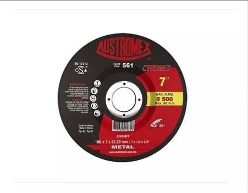 Disco De Desbaste 7 Plg Metal Austromex 561  1 Pz