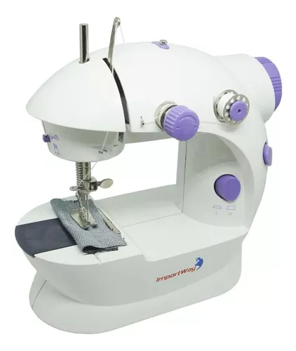 Mini máquina de coser portátil Manual de costura de tela práctica