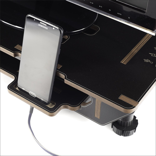 Eleva Monitor Regulable Pc-notebook Con Porta Celu-estante