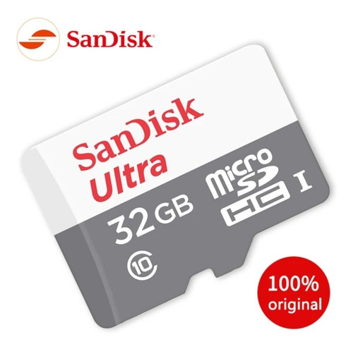 Cartão Memória Sandisk Ultra 32gb 100mb/s Classe 10 Microsd