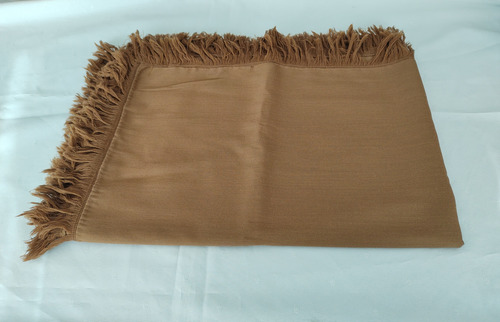 Manta De Lana De Alpaca - Años 70s - Color Vicuña Vicuña Lisa (Usado)