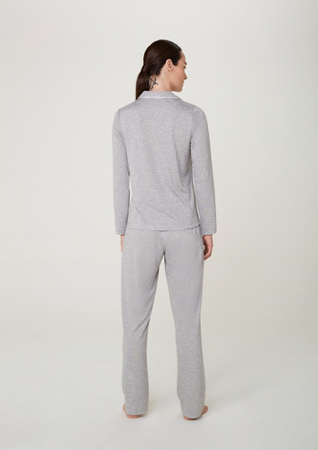 Pijama Feminino Manga Longa Manga Longa Hering