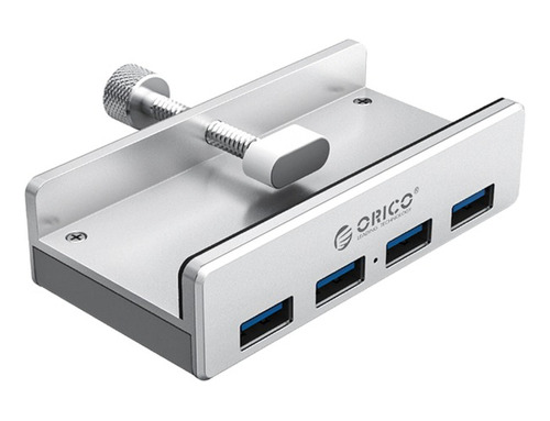 Adaptador Extension Hub Usb 3.0 4 Puertos Con Clip Fijación