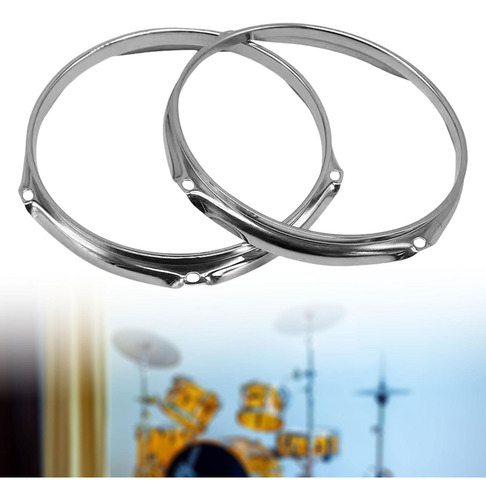 2pcs Drum Hoop Set Rings Tambores 14 Pulgadas 6 Agujeros