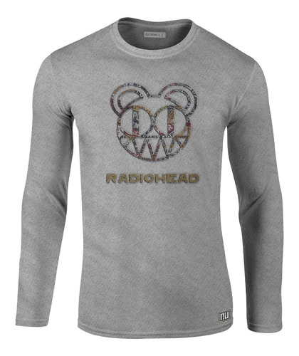 Camiseta Manga Larga Camibuso Radiohead Bear Ikl