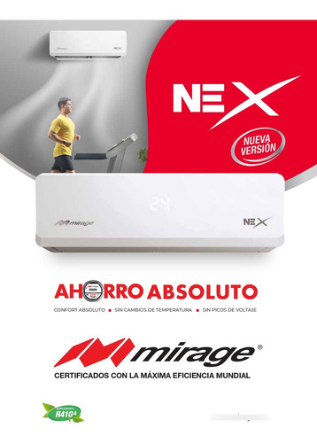 Nex 2024 1 Ton 110v Mirage Con Calefaccion Blanco