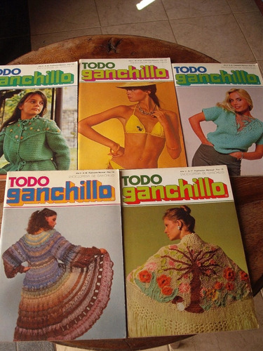 Todo Ganchillo Lote X 5 Revistas Tejido Crochet Nuevas