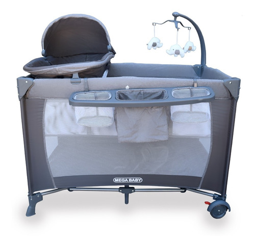 Imagen 3 de 8 de Practicuna Cuna Megababy Completa Mosquitero+organiz+bolso