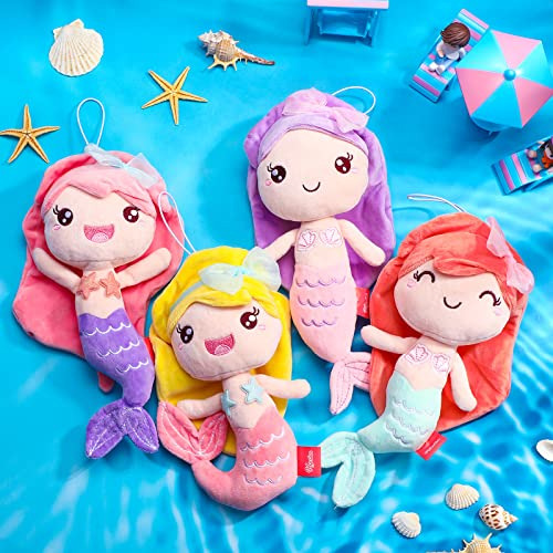 Civaner 4 Piezas 7.8 Peluche De Sirena Juguetes De Peluche
