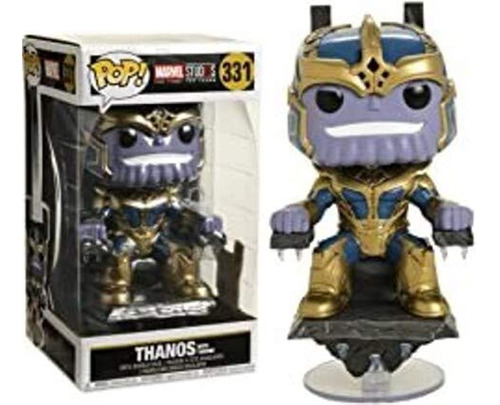 Figura Coleccionable De Pop Marvel Thanos On Throne Mul...