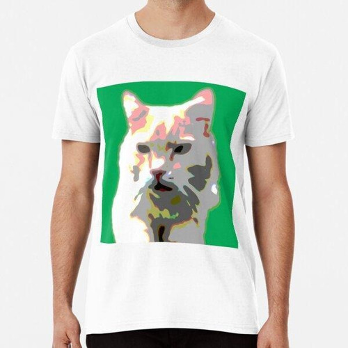 Remera Orange Maine Coon Cat Green Algodon Premium 