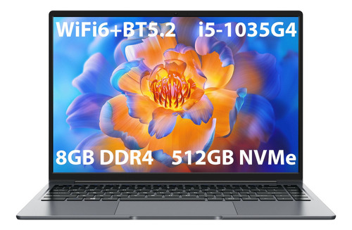 Ultrabook  Chuwi Laptop CoreBook gris 14.1", Intel Core i5 1035G4  8GB de RAM 512GB SSD, Intel Iris Plus Graphics 60 Hz 1920x1200px Windows 11 Home