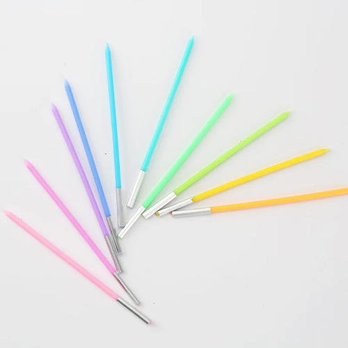 1 Juego De Velas Largas Con Forma De Arcoíris Para Tartas, V