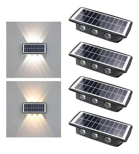 Paquete De 4 Luces Solares Para Jardín, Luz Exterior, Soport