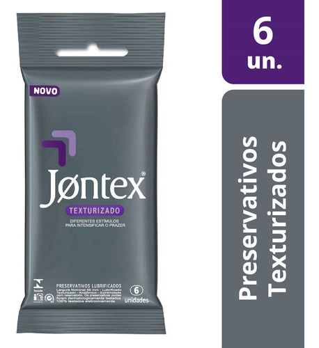 Imagem 1 de 6 de Preservativo Jontex Texturizado C/ 6 Camisinhas