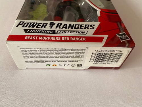 Beast Morphers Red Ranger Power Rangers Lightning Collection (Usado)